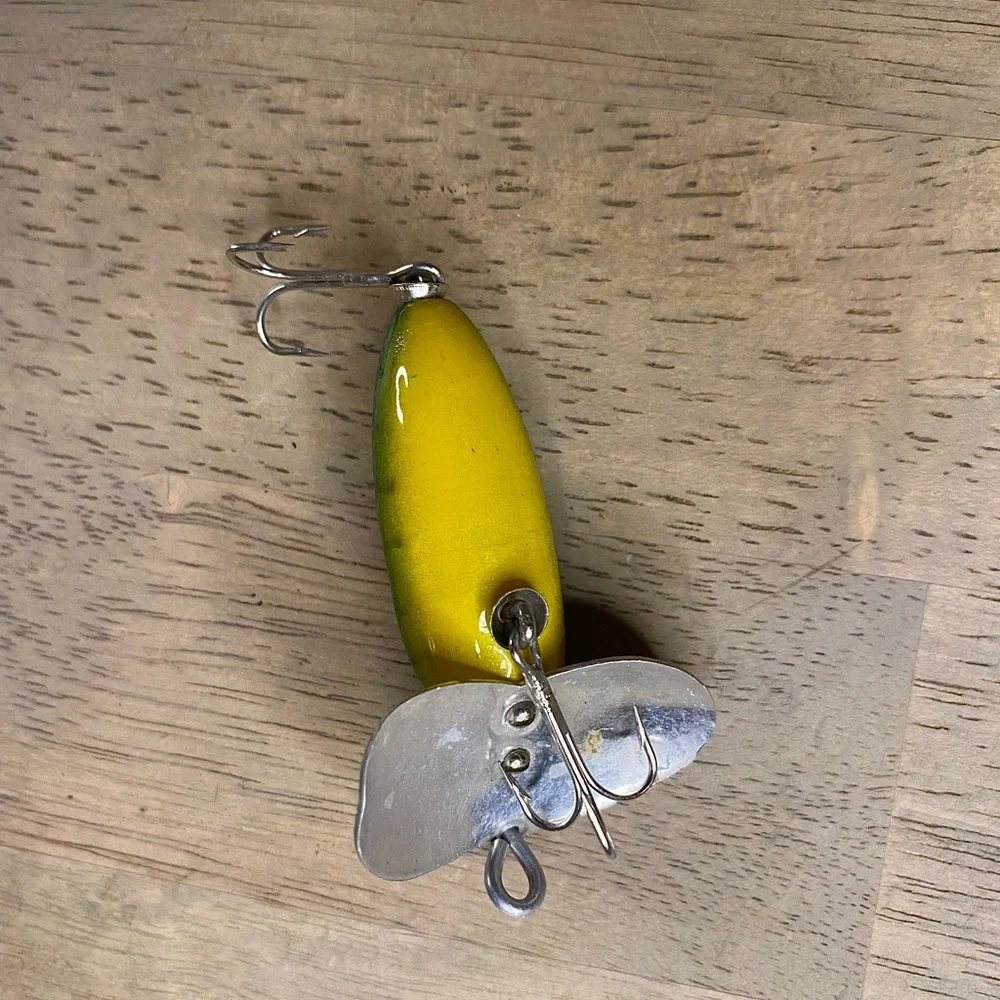 Vintage Jitterbug Style Lure 2.5” Topwater with 2‎ Treble Hooks